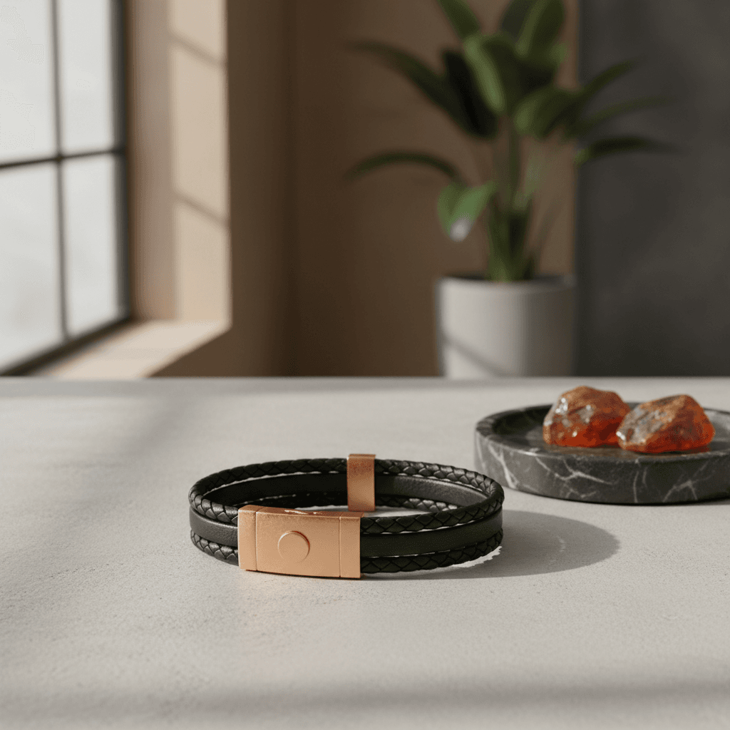 Design contemporain bracelet cuir