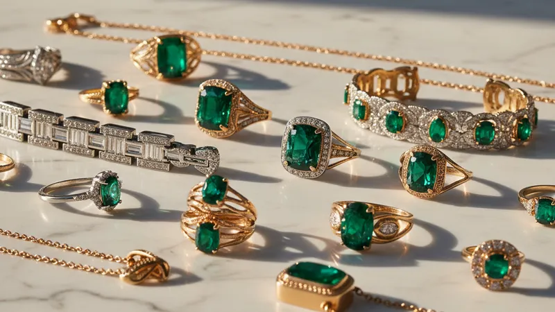 Styles de bijoux en émeraude